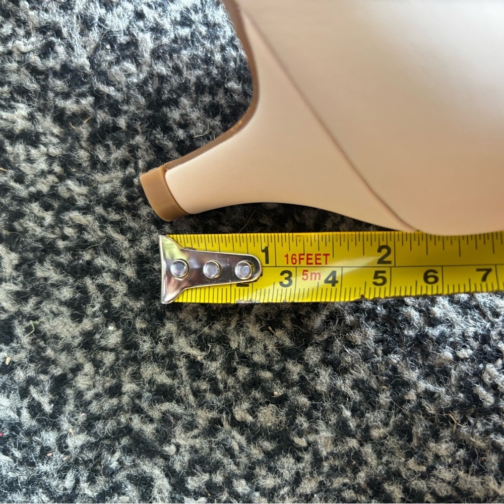 Ankle-Strap Low Heel Sandal in Nude - Picture 10 of 10